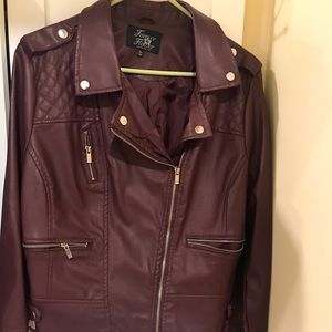 Faux leather jacket